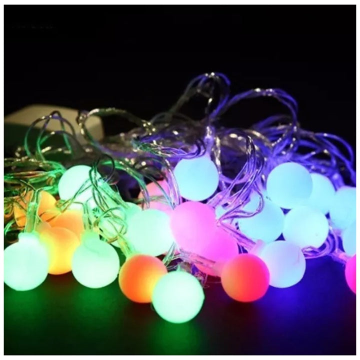 Guirnalda Bola Cristal Multicolor 10 Metros
